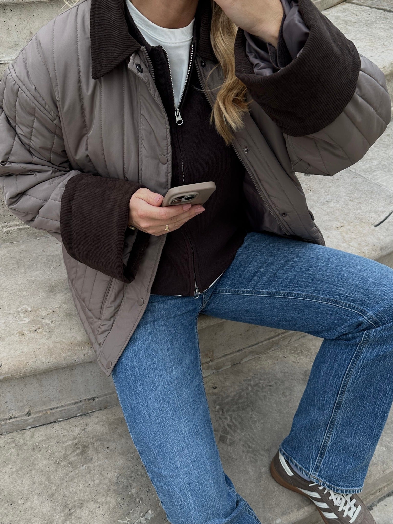 AWSISSY Quilted Jacket - Cinder